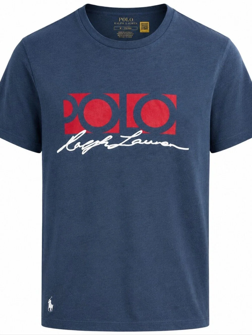 Polo Ralph Lauren Graphic Logo T-Shirt Men's Medium Blue Short Sleeve Tee
